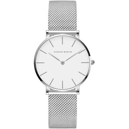 Veldig Tynn Dameklokke Kvarts Analog Vanntett Rustfritt Stål S,ZQKLA