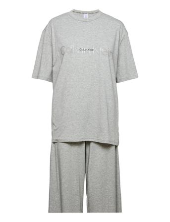 S/S Pant Set Pyjamas Grå Calvin Klein