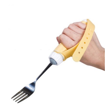 Arthritis Ældre Parkinson Voksne Børn Bestik Ske & Silikone Skridsikker Design