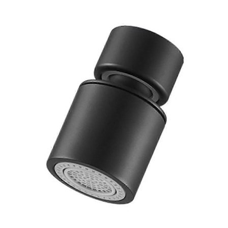 Köksblandare Sprayhuvud Filter Justerbar Roterande Stänkskydd Kranmunstycke Bubblare Diskbänksblandare Svart A [DB]