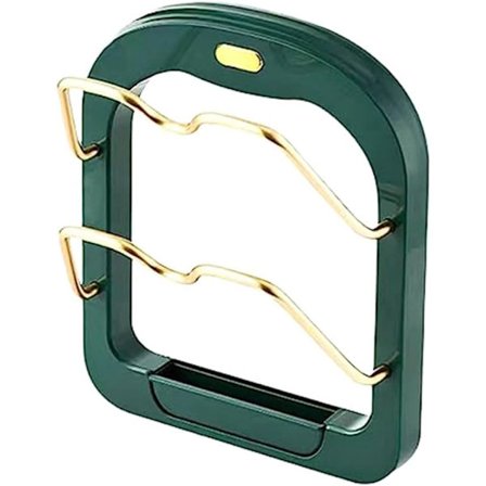Grydelågsholder, Lågopbevaringsorganisator, Rustfri Multifunktionel Redskabsholder, Køkkenartikler, Grydeorganisator til Skabe, a