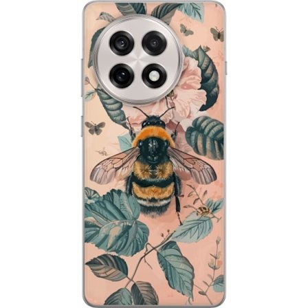 Yhteensopiva Puhelinkuori OnePlus 13R Kimalainen kukalla luonnollinen inspiroiva muotoilu pehmeillä pastelliväreillä rauhallinen energia ja kaunis kuk