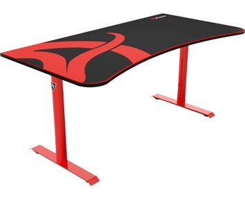 Arozzi Arena Red - Stabilt gaming-skrivbord inklusive heltäckande musmatta