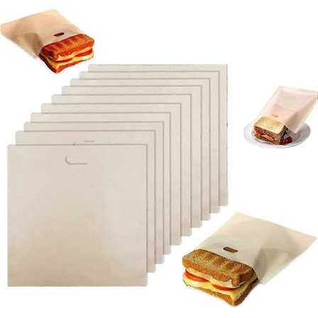 20 tarttumaton leipäpussi, uudelleenkäytettävä gluteeniton leipäpussi