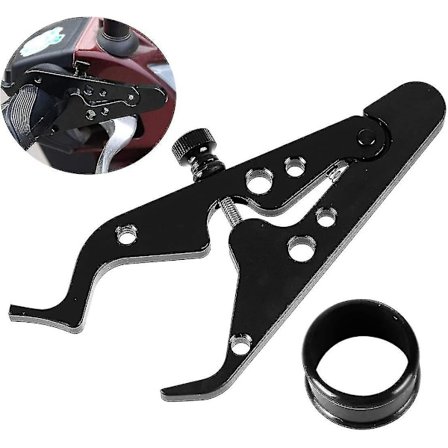 Universal motorsykkel gasshåndtak assistent, motorsykkel lås assistent cruisekontroll klemme håndtak med silikonring-Perfekt