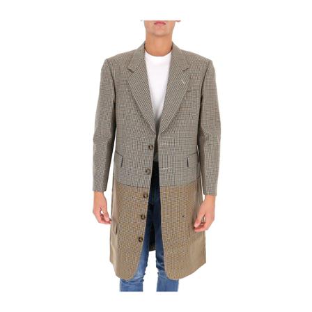 Vetements Single-breasted Frakke Brun, Herre Uldfrakker