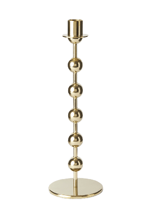 MANO ATELIER Ljusstake i mässing kulor 29 cm Ljus & ljusstakar Guld ONESIZE