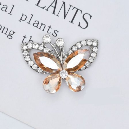 10stk Sommerfuglsmykker Tilbehør Kostymedekorasjon CHAMPAGNE