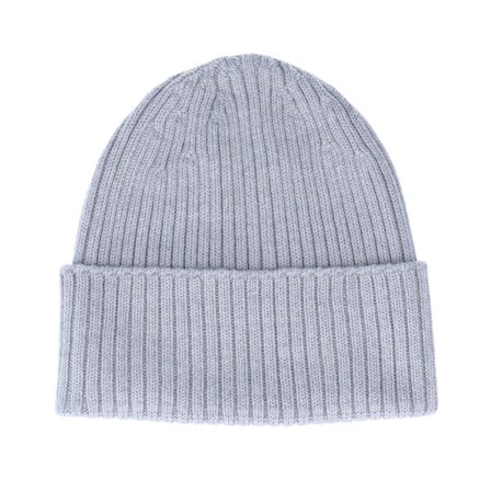 MJM Hats - Grijs cuff Beanie - Beanie 100% Merino Wool Grey Cuff @ Hatstore