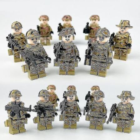 Byggeklosser Aberdeen Villain Wild Clan Små Partikler Samlet Leke 8stk Høy Kvalitet