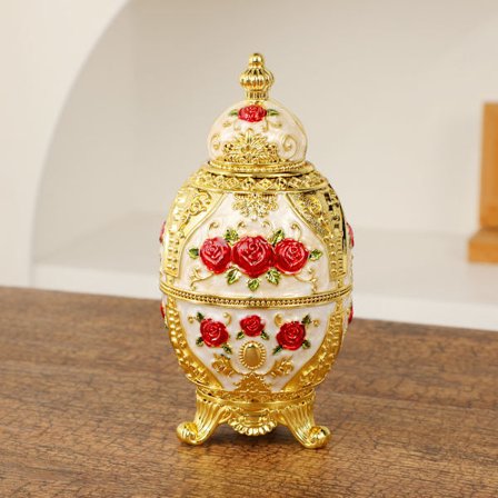 Rosformad tryckknapp tandpetshållare, högkvalitativa hushållsartiklar för dagligt bruk, stilren retro lyxig tandpetshållare