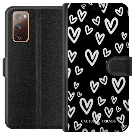 Yhteensopiva Lompakkokotelo Samsung Samsung Galaxy S20 FE Cactus and Friends - Handdrawn Love Chaos