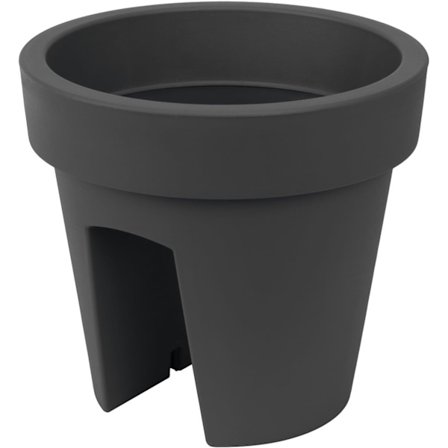 hängande balkonglåda Lofly räcke 25 cm diameter, antracitfärg