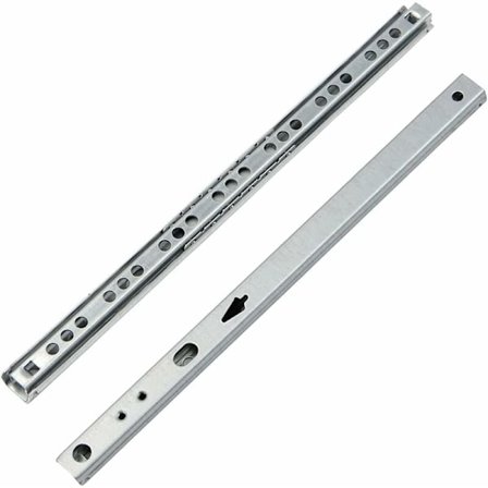 Laatikon liukukiskot 1 pari metallisia kuulalaakerilaatikon liukukiskoja huonekalujen laatikoihin 246x17x10mm