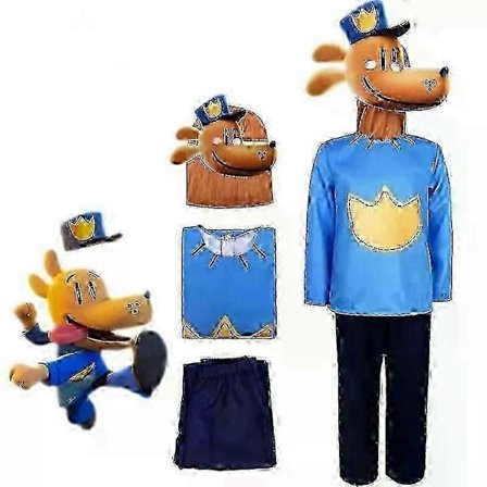Dogman Jumpsuit Cosplay Dyre Rolleleg Julekostume Hovedbeklædning