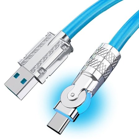 Typ C Laddningskabel Mobiltelefon Laddningskabel BLÅ 2 M 2 M Blå