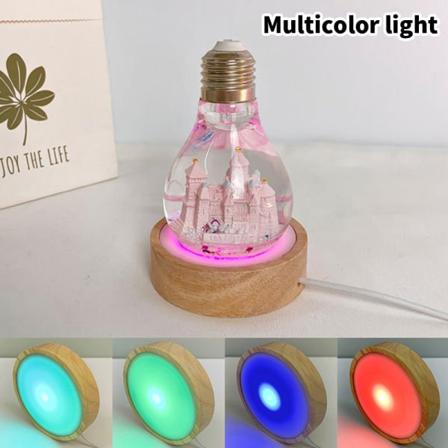 Yövalopidike Valaistus Puinen Led Valojalusta Massiivipuinen LED Multicolor one size