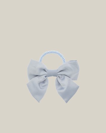 Dark Department Satin Bow Hair Tie Blå Accessoarer Pige - Kids Brand Store