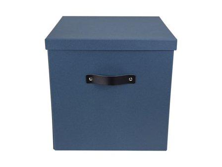 Bigso Box Förvaringsbox med lock kartong stor blå - Lyreco - Kontorsmaterial - Arkivering och kontorsförvaring - Förvaringslådor