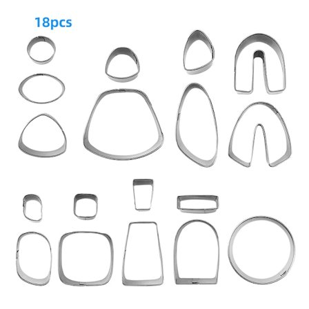 1 Set Polymer Clay ters korvakoruja ruostumatonta terästä ter DIY