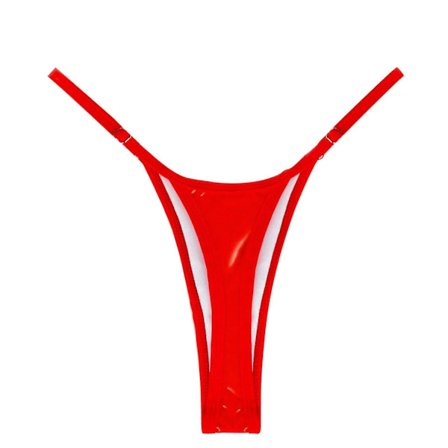 Dam G-String Trosor Justerbara Stringtrosor Låg Midja Sexiga Trosor Stringunderbyxor Bikinis Underdel Sexiga Underkläder Röd M_jar