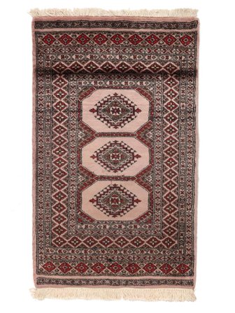 Orientalischer Pakistan Buchara 3Ply Teppich 85X140 Braun/Schwarz Wolle, Pakistan