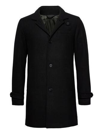 Jprblamelton Wool Coat Sts Outerwear Coats Winter Coats Svart Jack & J S