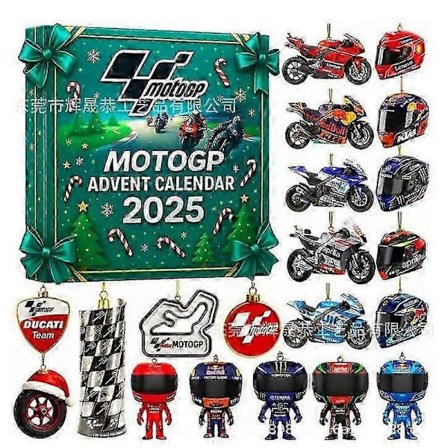 Motorcykel Advent 2025 - 24 Nedräkningsgåva, Kul för Motorcyklister, 2d Akryl Motorcykel, Dekor