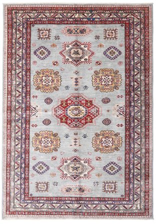 Tapis D'orient Kazak Ariana 169X240 Rouge/Rose Clair (Laine, Afghanistan)