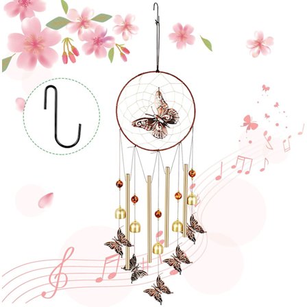 Vindklokker med drømmefanger/aluminium vindklokker/rør, vindus