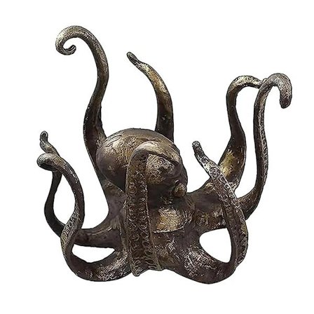 Mustekala Kahvimukinpidike, Retrotyylinen Hartsi Mustekala Muki Teline, Kuppiteline Astioille, Korut Ha