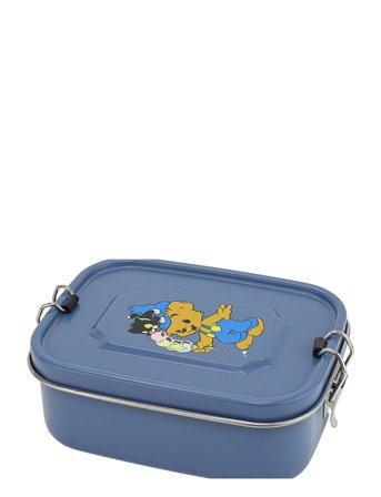 Bamse, Lunchbox In Tinplate, Petrol-Blue Blue Rätt Start