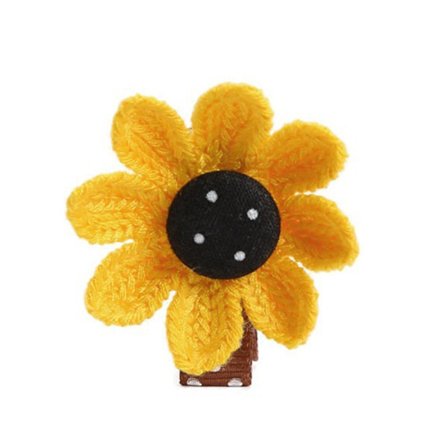 6 st Solros Hårclips för Flickor Söta Hårsnålar Barrettes Utan Att Skada Håret Födelsedagspresent