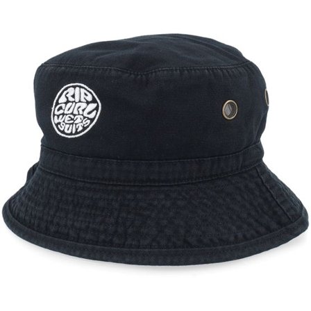 Rip Curl - Svart bucket Hatt - Wetty Icon Hat Black Bucket @ Hatstore