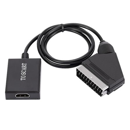TXLT Hög Klarhet Scart till HDMI Video Adapter: Plug and Play, 1080p, Stabil Prestanda