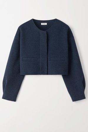 Soft Goat - Cropped Jacket - Cashmere jacket - XL - Denim Blue