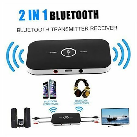 2-i-1 Bluetooth -sändare och mottagare Trådlös TV Stereo o Adapter