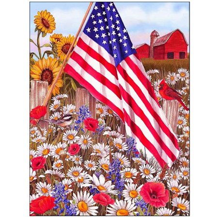 Diamantmålningssatser, 5D Diamantmålning Amerikansk Flagga, Diamant