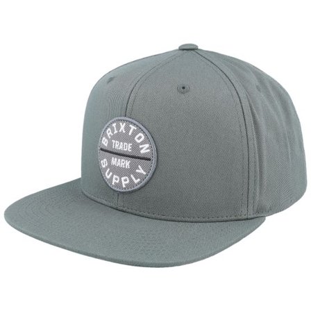 Brixton - Grå snapback Keps - Oath Iii Dark Vetver Snapback @ Hatstore