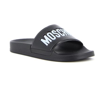 Moschino Pool slide Sort, Dame, Størrelse: 37 EU
