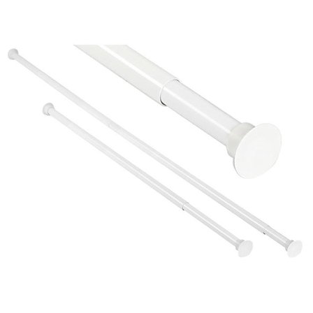 Arrow Safir Dusjforhengsstang hvit, ekspanderbar, 750-1200 mm, Baderom