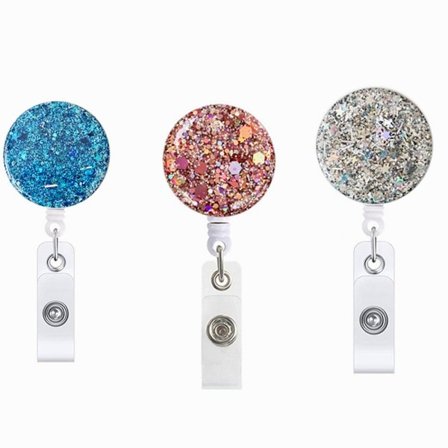 3st Nyckelring Badge Holder Badge Reel