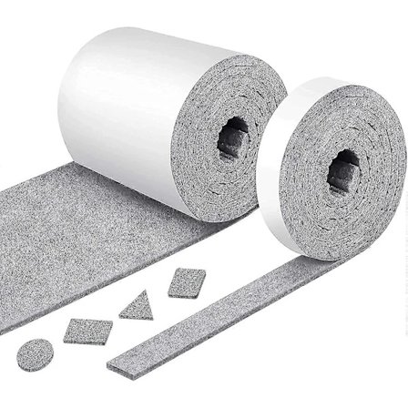 Grå 2 ruller filtbånd, selvklebende filt sterke filtbånd