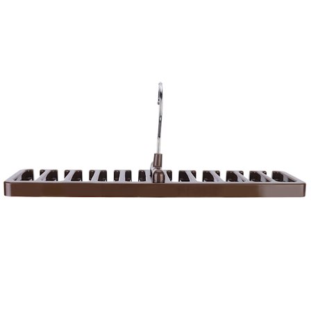 Multifunksjonell Knytestativ Henger Roterende Krok Belteholder Garderobe Slips Oppbevaring Organizer Brun