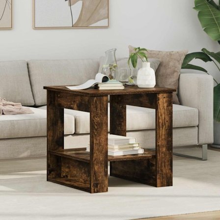 Kaffeebord Rökt ek 51 x 50 x 50 cm Konstruerat trä