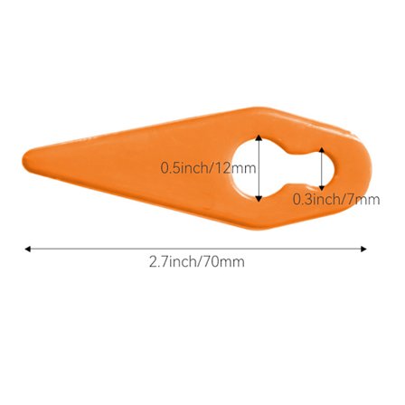 Trimmerknivar i plast 70mm - 50-pack