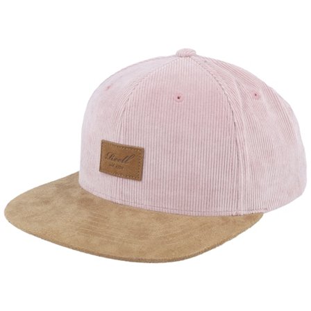 Reell - Rosa Snapback Cap - Suede Cap Silver Pink Corduroy Snapback @ Hatstore
