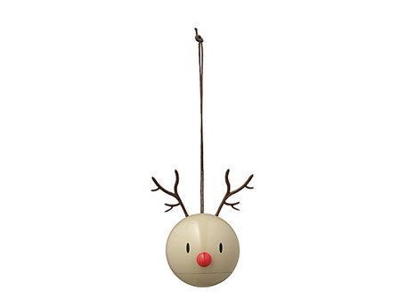 HOPTIMIST Figur Reindeer Ornament 2stk Brun