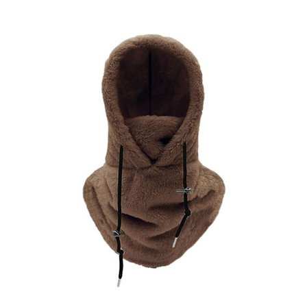 Unisex Vinter Sykkelhette Balaclava Med Snøring Justerbar Tykk Myk Plysj Vindtett Varmebevaring Ansikt Øre Hals Beskyttelse Kaldt Vær [DB]