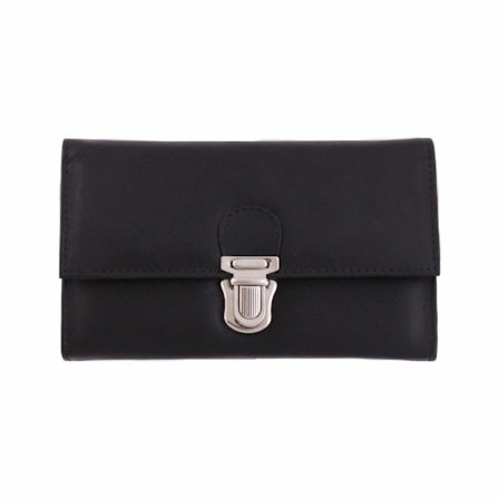 Stor taxapung i kalveskind Sort